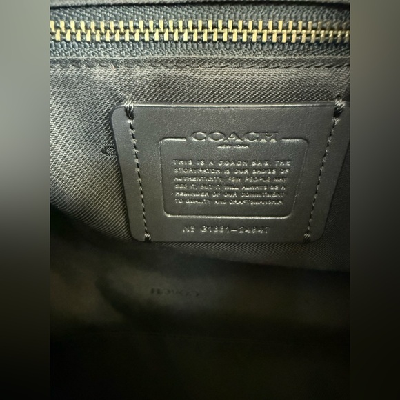 Coach Clarkson Hobo Blue Leather Women's Purse - Picture 6 of 11